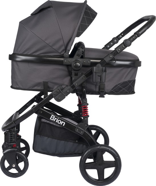 Brion Mila 4 in 1 Çift Yönlü Travel Sistem Bebek Arabası Siyah Füme - Thumbnail