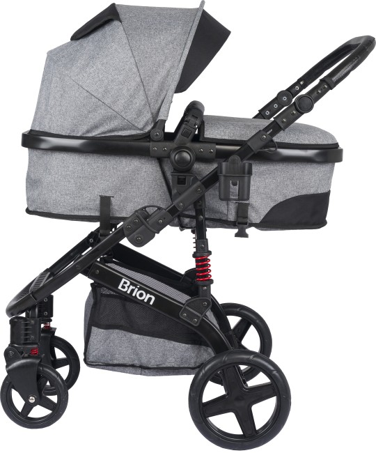 Brion Mila 4 in 1 Çift Yönlü Travel Sistem Bebek Arabası Siyah Gri - Thumbnail