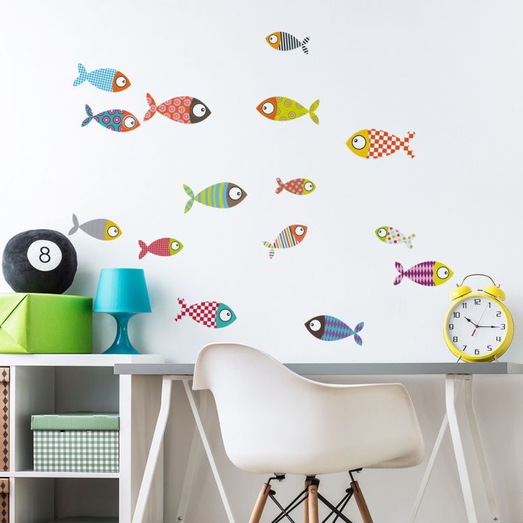 DekorLoft - DekorLoft Şirin Balıklar Çocuk Odası Duvar Sticker CS-310