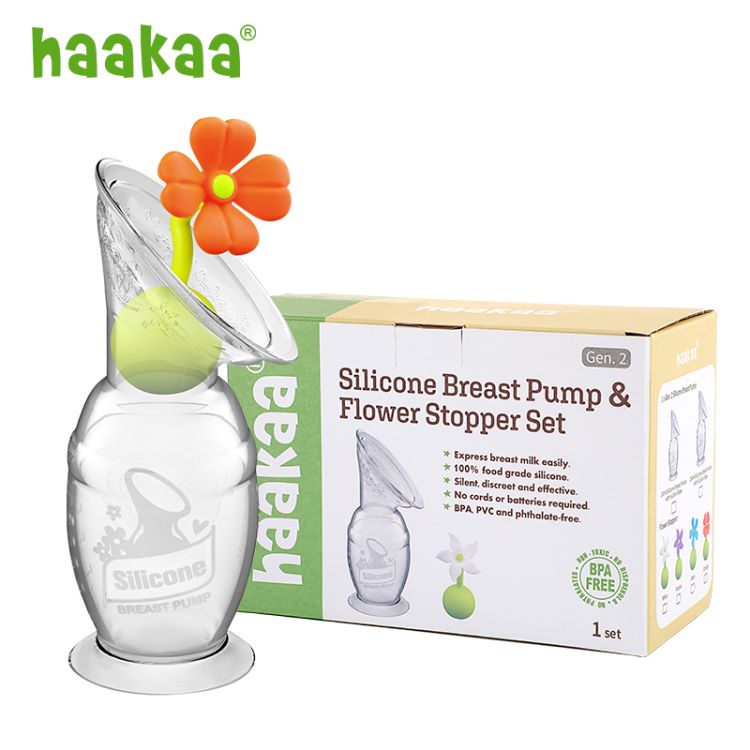 Haakaa - Haakaa Gen2 Süt Pompası ve Süt Toplayıcı Çiçek Kapaklı