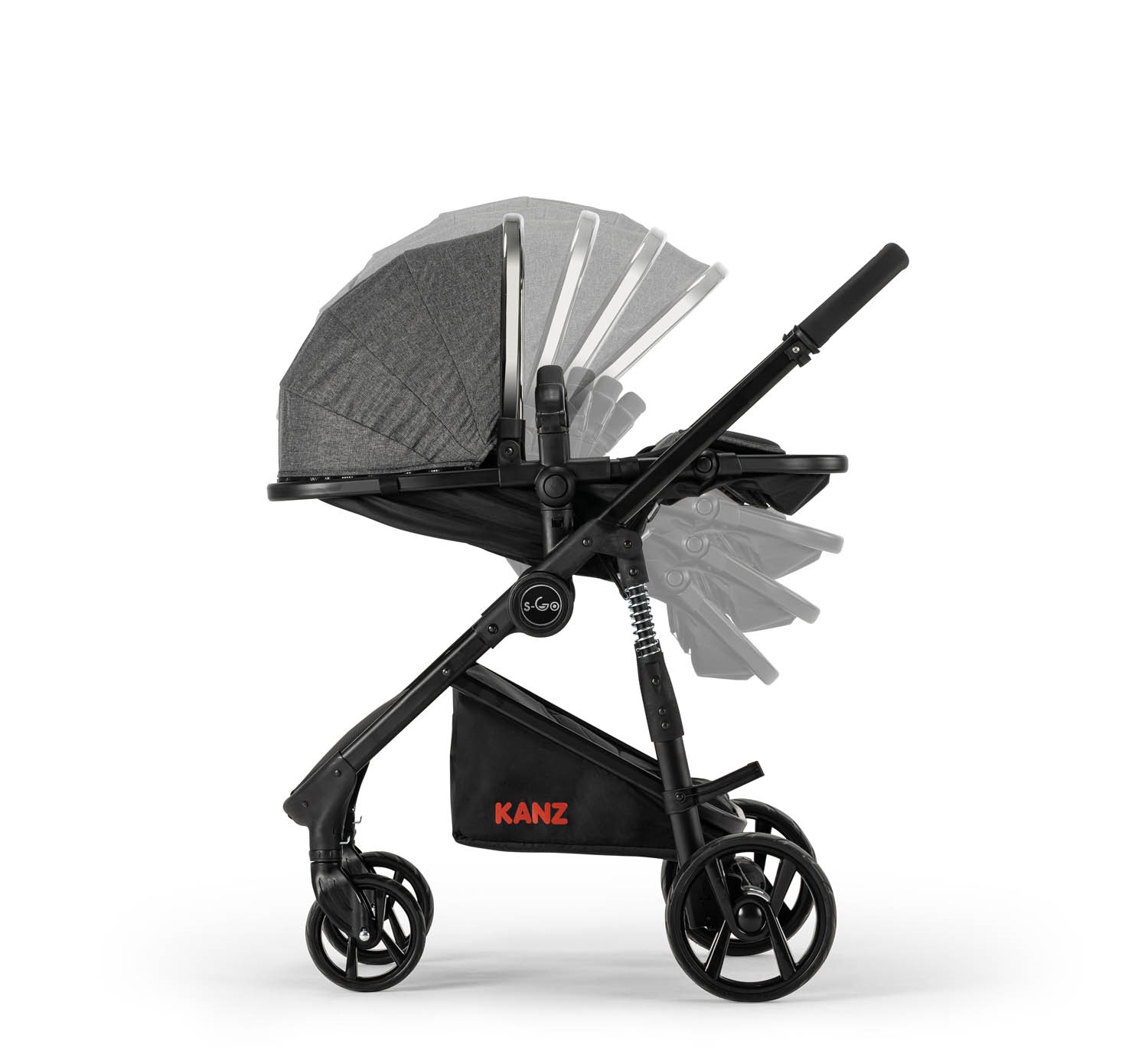 KANZ S - GO Travel Sistem Bebek Arabası Füme