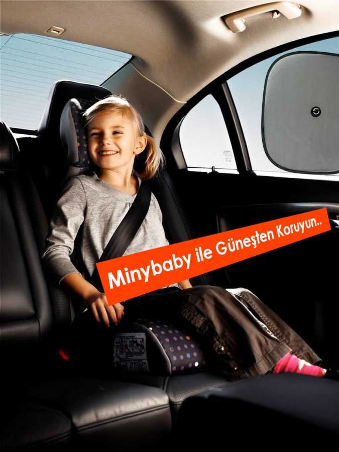 Miny Baby Güvenli Araç içi Vantuzlu Güneşlik-2'li