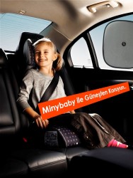 Miny Baby Güvenli Araç içi Vantuzlu Güneşlik-2'li - Thumbnail