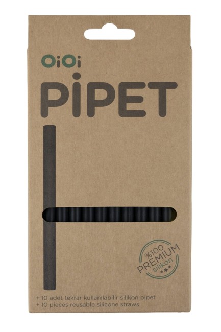 OiOi Silikon Pipet 10.lu - Bitter Black - Thumbnail