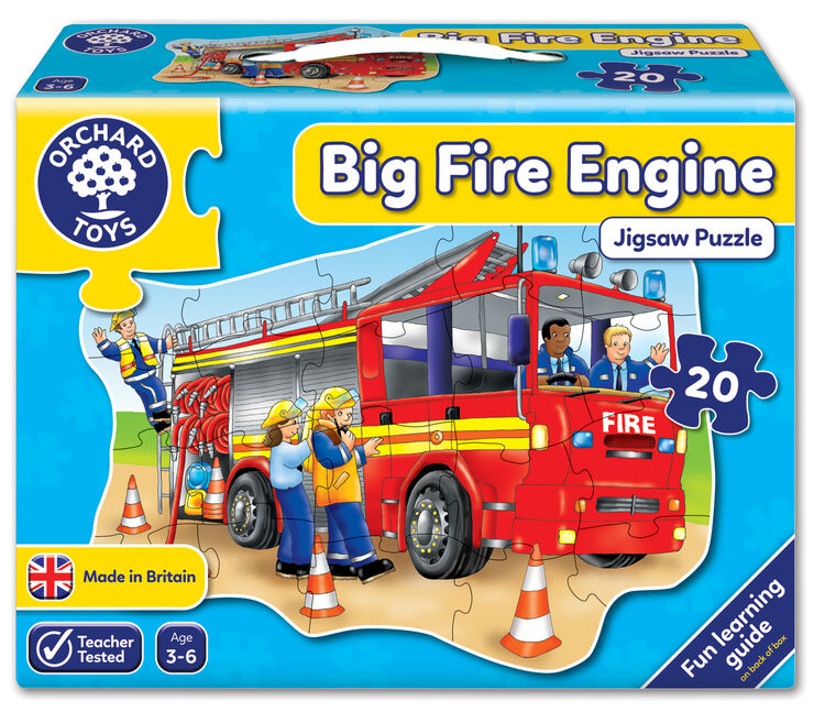 Orchard Toys - Orchard Big Fire Engine ( Büyük İtfaiye Aracı Yapbozu) 3-6 Yaş